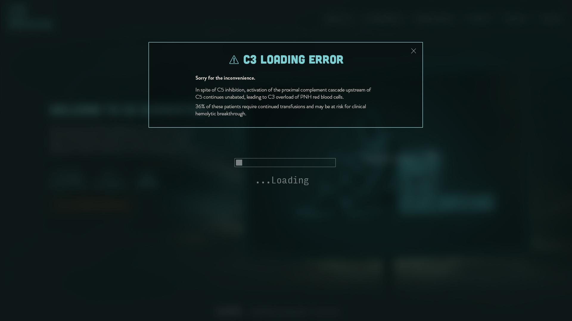 C5 Exhaustion Error Page